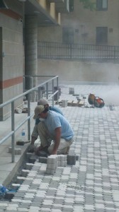 Pervious Paver Installation at the Vida Senior Residences